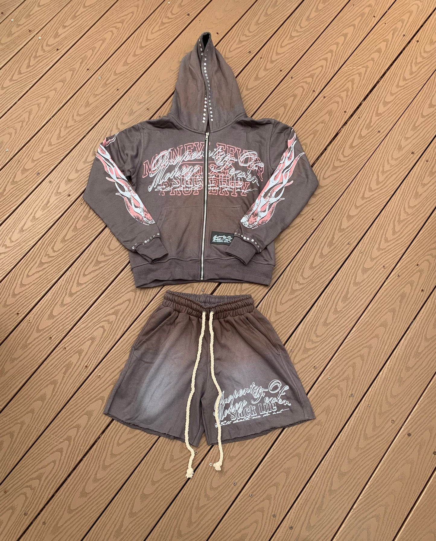 “GREY” STACK LIFE SHORTS SETS